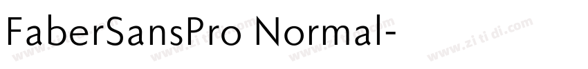 FaberSansPro Normal字体转换